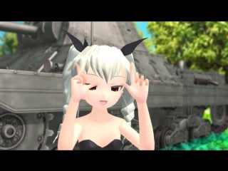 【mmd】girls und panzer アンチョビで好き！雪！本気マジック【ガールズ＆パンツァー】