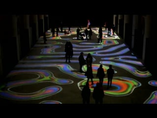 Miguel chevalier tapis magiques 2014 casablanca интерактивный пол