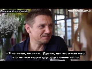 Jeremy renner, il più amato dagli avengers, tra arrival e musica (рус суб )