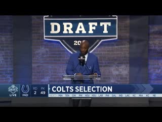 With the next pick the colts are on the clock