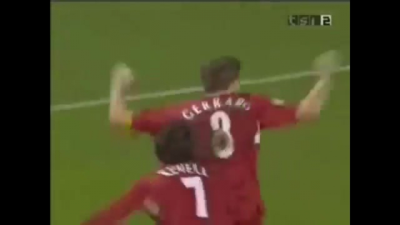 Steven gerrard amazing goal liverpool olympiakos champions league