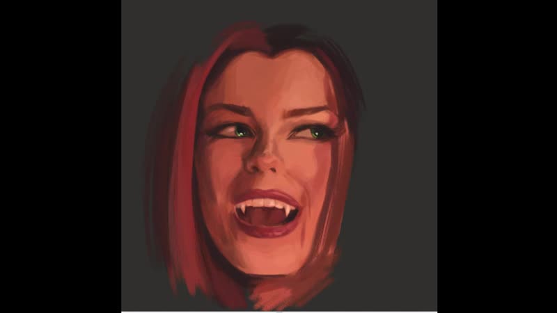 Irina meier bloodrayne art (timelaps)