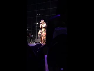Teenie tiny clip of lea in nyc tonight just perfect very special show ❤ thank you @msleamichele ! #battlefield #onceagleekalwa