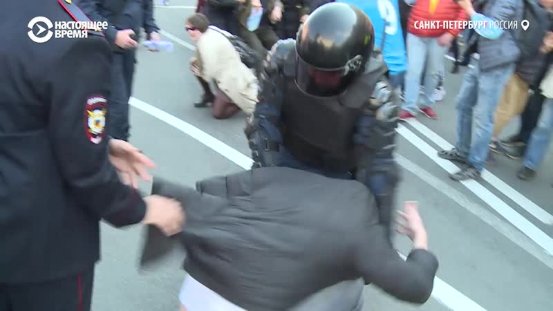 Задержания митингующих в петербурге