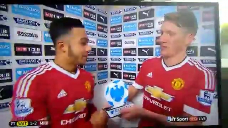 Memphis depay and bastian schweinsteiger