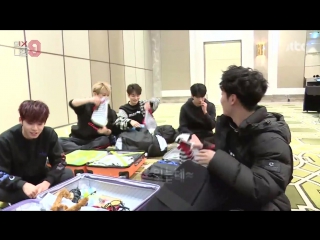 180112 • behind 'boys check baggage time' with mixnine • onf