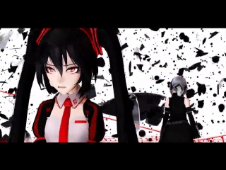 【mmd zatsune miku x hagane mikuo】the grey