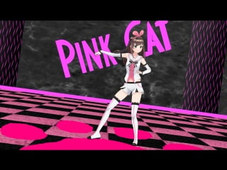 Kizuna ai pink cat by goffman