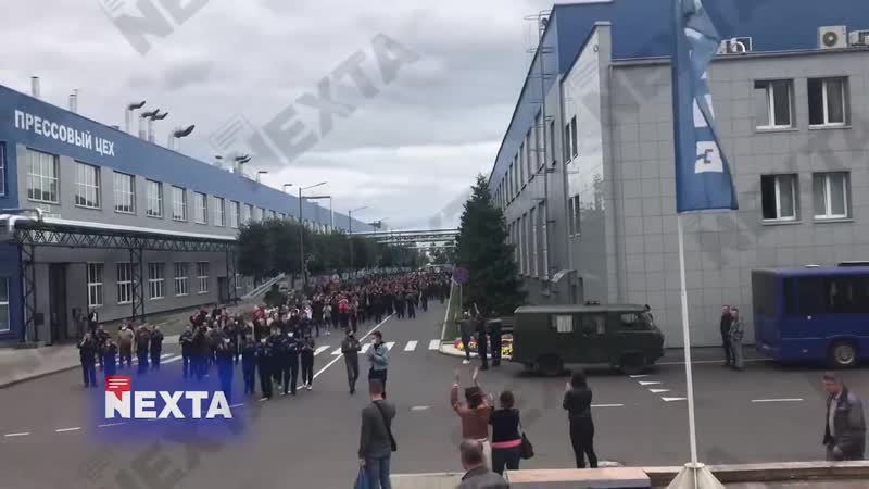 Белаз вышел на забастоу