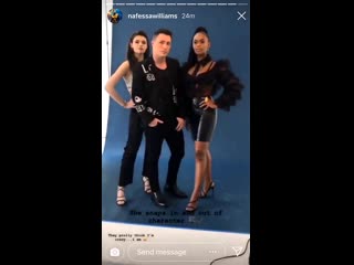 Nafessa williams,colton haynes nicole maines shooting for advocate mag in los angeles,california today