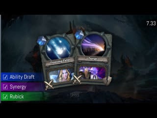 Crystal maiden + dark seer (freezing field + surge)