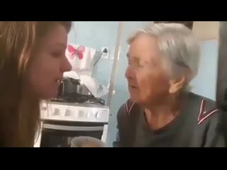 A mother who has alzheimer for a moment remembers her daughter and says i love you