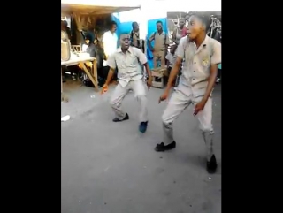 Two school youth vs two teenager, while clashing for dancing dynamite yesterday, mi nah lie the school youth win )