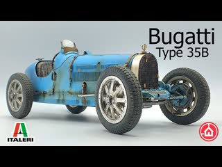 Italeri 1/12 bugatti type 35b model car kit build