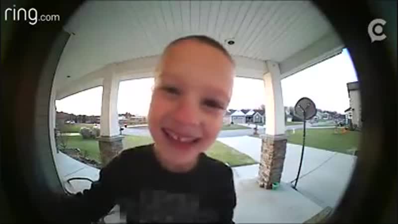 Little boy uses ring security camera to ask dad an important ...