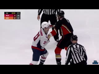 Erik gudbranson finally gets to fight garnet hathaway, payback for being spit on time they played