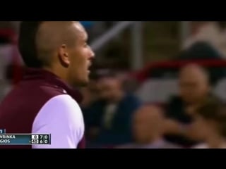 Nick kyrgios telling stan wawrinka "kokkinakis banged your girlfriend"