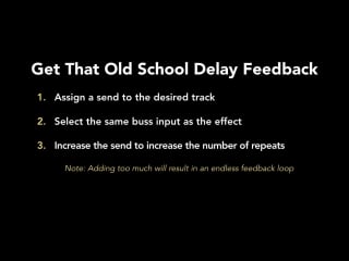 15 get that old school delay feedback