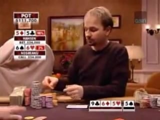 Потрясающая игра между daniel negreanu и gus hansen