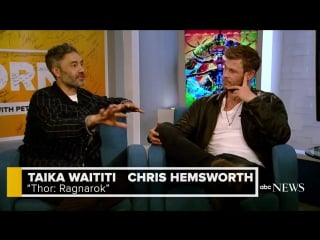 Star chris hemsworth and director taika waititi on changing up the formula for thor ragnarok