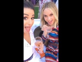 Lea and becca tobin at the 7th annual veuve clicquot polo classic (october 15, 2016)