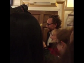 Tom hiddleston at the the pinter theatre (oct 10, 2018)