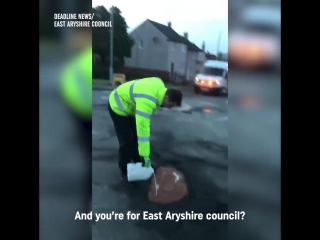 Fixing the potholes with coco pops