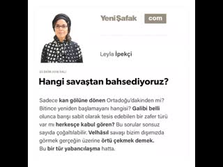 Leyla i̇pekçi hangi savaştan bahsediyoruz 23 10 2018 mp4