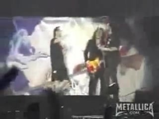 Metallica with lemmy damage case