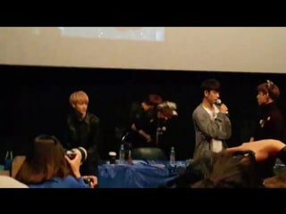 [fancam] 151008 yugyeom & jb @ sangam fansign