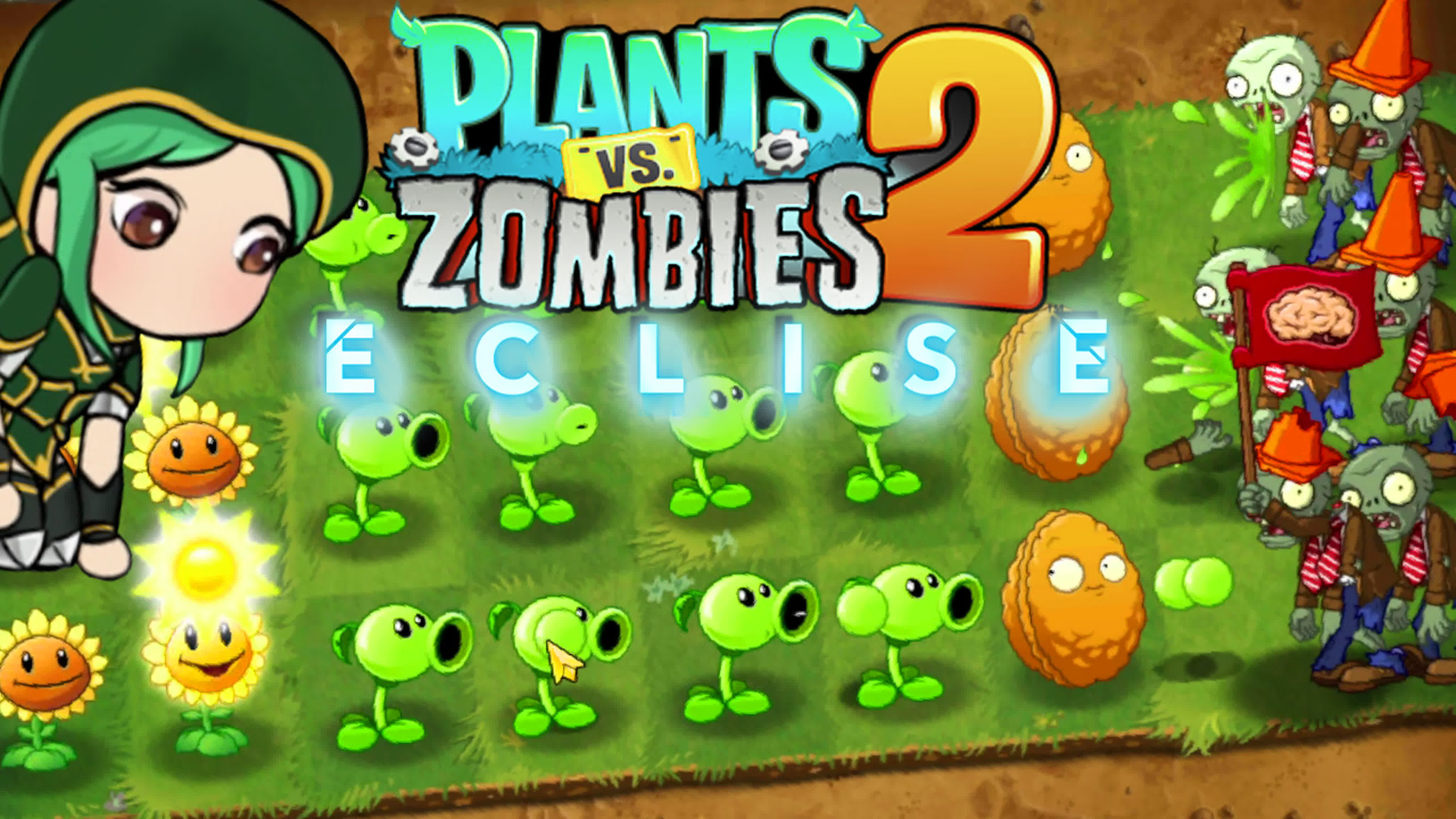 Правильные растения против зомби 2 ► plants vs zombies 2 eclise mod #01 пвз  2 | pvz 2