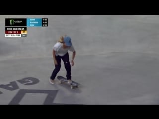 Aori nishimura wins women’s skateboard street silver x games minneapolis 2018