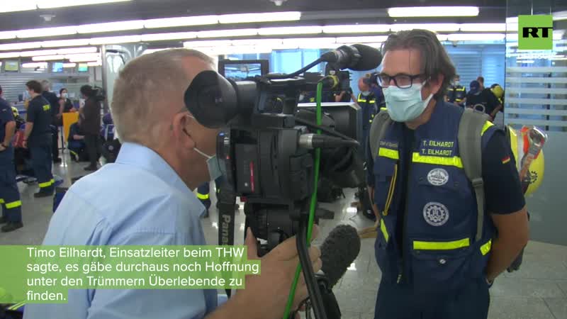 Deutsches such und rettungsteam unterwegs nach beirut