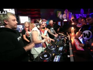 Ephwurd and friends live in the lab #smirnoffhouse at nocturnal wonderland