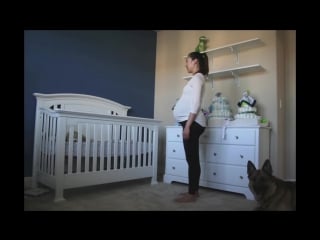 Time lapse pregnant to baby in 90 seconds photo a day