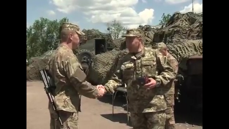 Міністр оборони україни генерал полковник валерій гелетей в зоні ато (05 07 14)