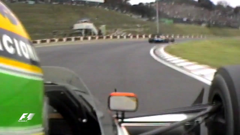 Classic onboard ayrton senna, suzuka 1989