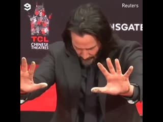 Keanureeves at the handprint ceremony, tclchinesetheatre, hollywood may 14