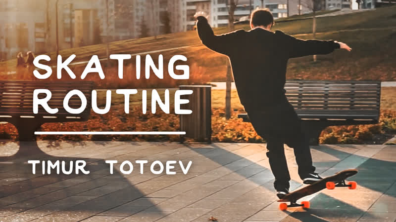 Vibe of skating routine | timur totoev | longboard dance freestyle