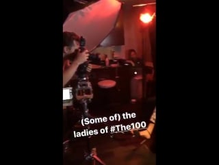 #the100 cast at sdcc #the100sdcc (via tvline ig story)