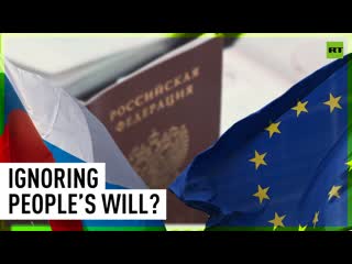 Eu says it won't recognize russian passports issued to donbass locals