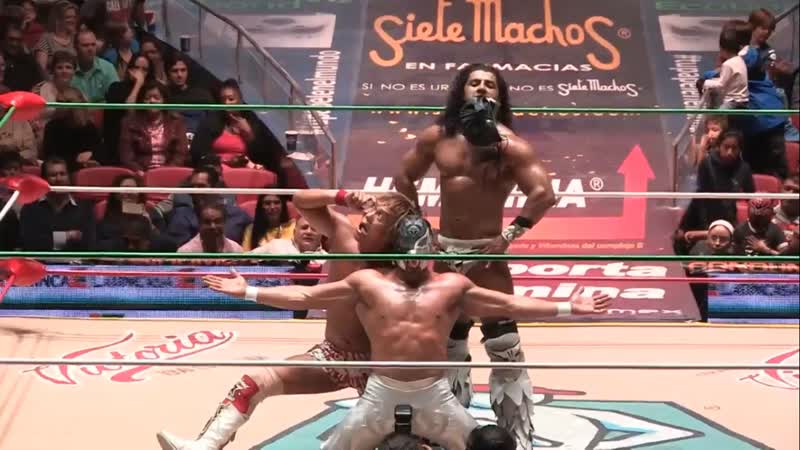 La sombra, rush & tetsuya naito vs euforia, thunder & ultimo guerrero (cmll )