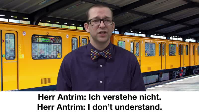 Ich spreche kein deutsch beginner german with herr antrim lesson #5
