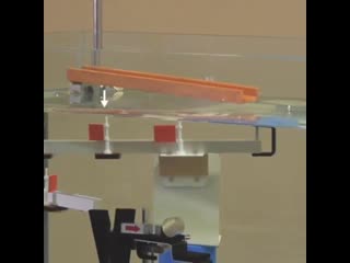 Rube goldberg machine with invisible glass items