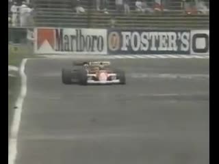 Mansell vs berger mexico 1990