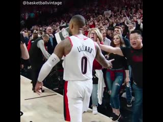 Damian lillard hits buzzer beater