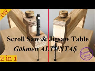 Scroll saw jigsaw table (2 in 1) kıl testere makinası dekupaj tezgahı