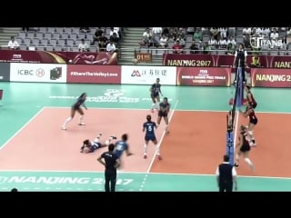 Monica de gennaro amazing libero from italy womens volleyball wgp 2017