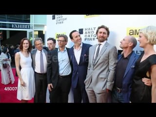 Kerry bishe, mark johnson, scoot mcnairy, jonathan lisco, charlie collier, lee pace, toby huss, and mackenzie davis at amc's 'ha