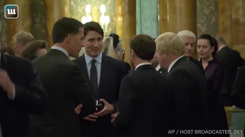 Трюдо и макрон сплетничают о трампе